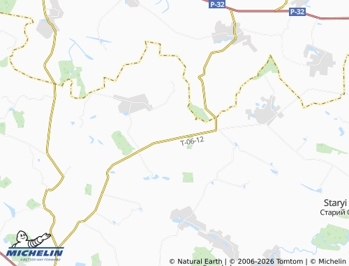 MICHELIN-Landkarte Krucha - ViaMichelin