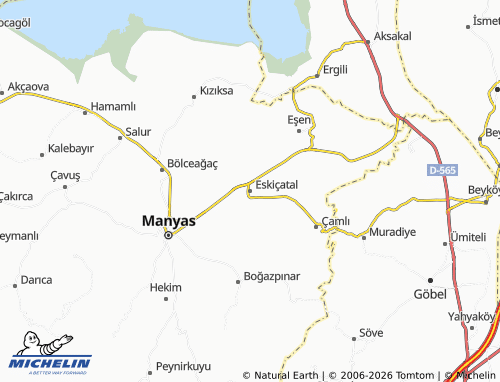 MICHELIN Eskiçatal map - ViaMichelin