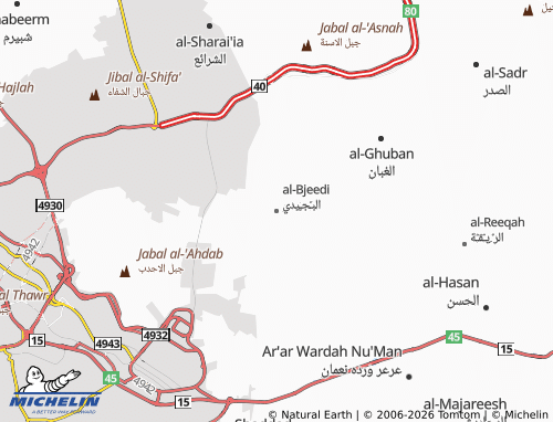 Carte MICHELIN al-Bjeedi - ViaMichelin