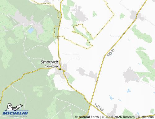 MICHELIN Krynychany map - ViaMichelin