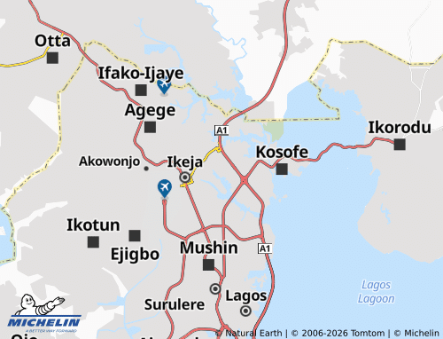 MICHELIN Oregun map - ViaMichelin