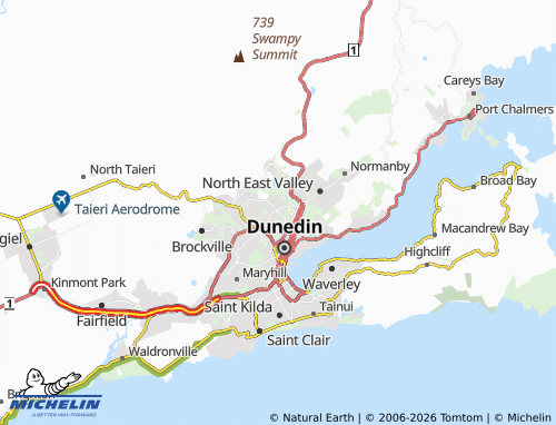 Mapa MICHELIN Maori Hill - ViaMichelin