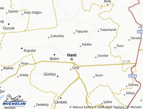 MICHELIN Zirve map - ViaMichelin