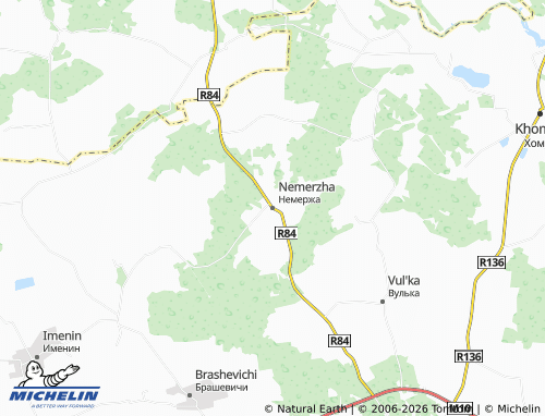 Carte MICHELIN Nemerzha - ViaMichelin