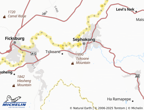 MICHELIN Leqhutsung map - ViaMichelin