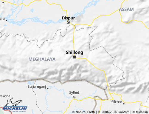 MICHELIN Meghalaya map - ViaMichelin