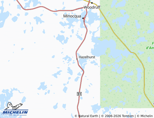 Carte MICHELIN Hazelhurst - ViaMichelin
