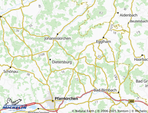 Mapa MICHELIN Weinberg - ViaMichelin