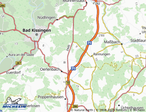 MICHELIN-Landkarte Rottershausen - ViaMichelin