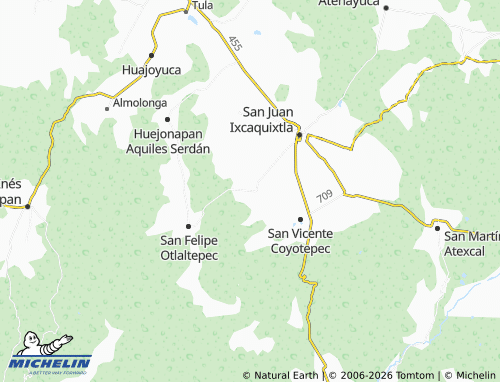 Mappa MICHELIN Nativitas Cuautempan - ViaMichelin