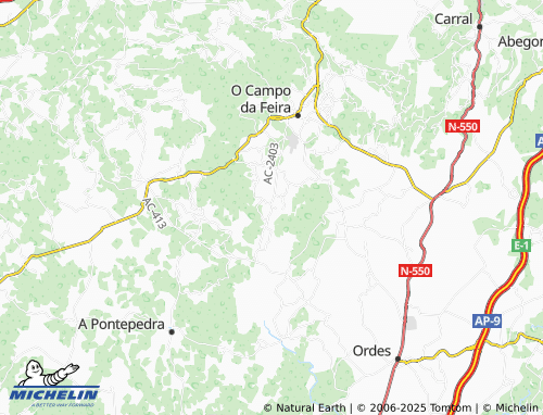 MICHELIN Queixas (Santa María) map - ViaMichelin