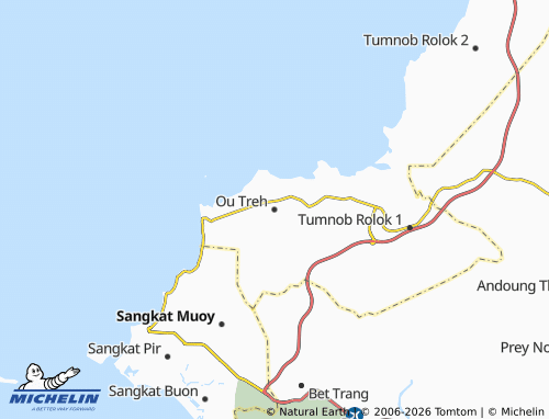 Carte MICHELIN Ou Treh - ViaMichelin