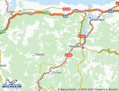 MICHELIN A Valboa (Santa María Madanela) map - ViaMichelin