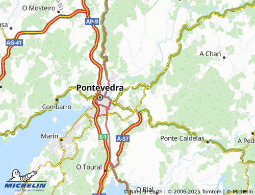 MICHELIN Mourente (Santa María) map - ViaMichelin