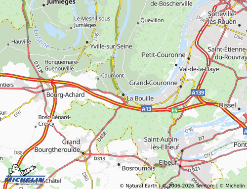 Carte MICHELIN La Bouille - ViaMichelin
