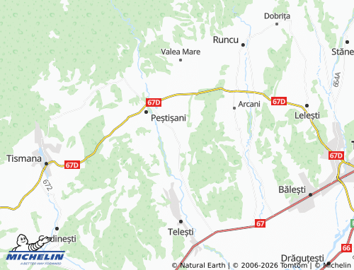 Mappa MICHELIN Brădiceni - ViaMichelin