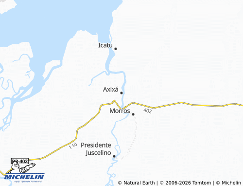 MICHELIN Axixá map - ViaMichelin