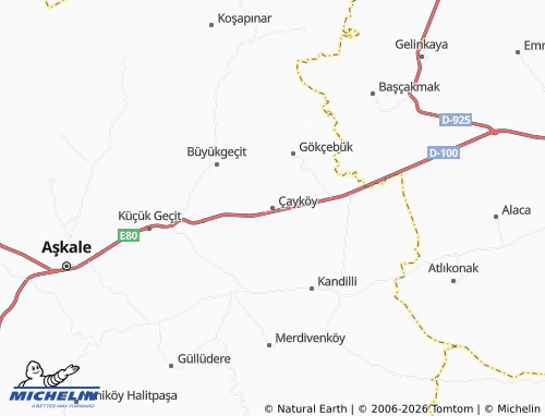 MICHELIN Çayköy map - ViaMichelin