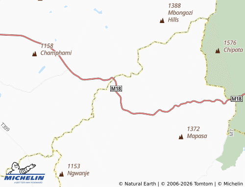 Mapa MICHELIN M'njowe - ViaMichelin