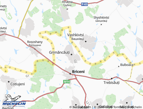 Mappa MICHELIN Grimăncăuți - ViaMichelin