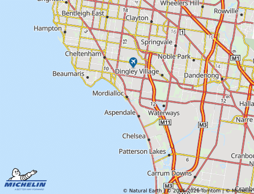 MICHELIN-Landkarte Mordialloc - ViaMichelin
