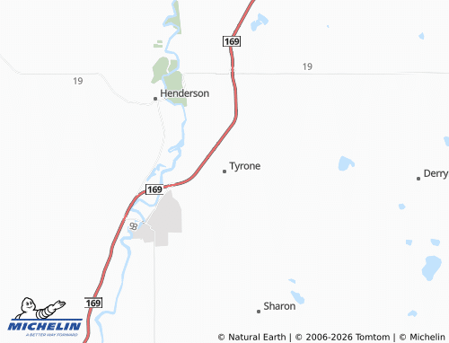 Carte MICHELIN Tyrone - ViaMichelin