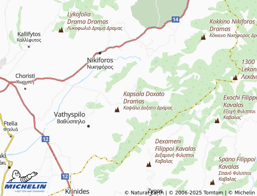 Carte MICHELIN Aigeiros - ViaMichelin
