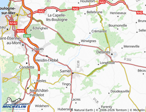 MICHELIN Questrecques map - ViaMichelin