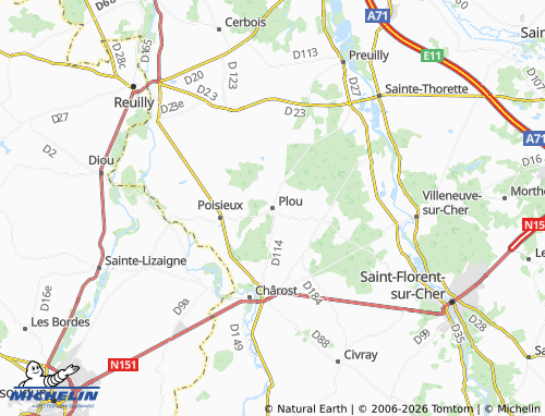 Mapa MICHELIN Plou - ViaMichelin