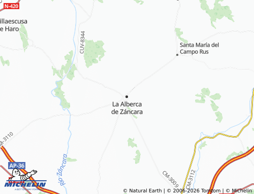 Mapa MICHELIN La Alberca de Záncara - ViaMichelin