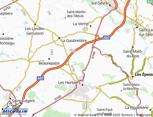 Mappa MICHELIN L'Ouvrardière - ViaMichelin