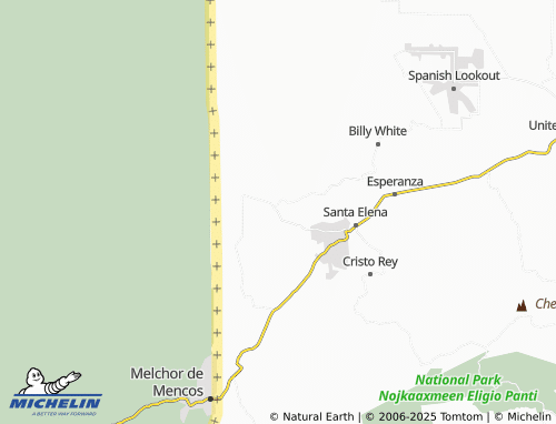 MICHELIN Bullett Tree Falls map - ViaMichelin