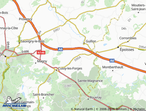 Mappa MICHELIN Ragny - ViaMichelin