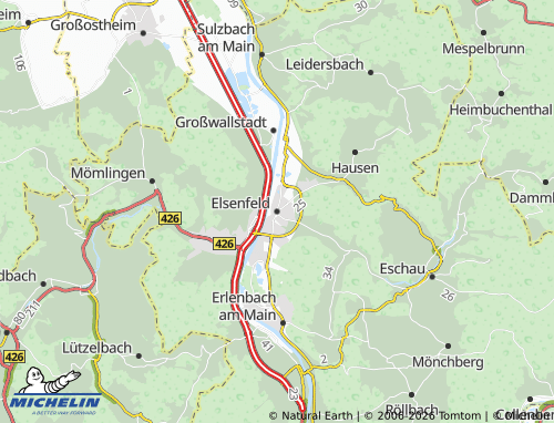 Mapa MICHELIN Elsenfeld - ViaMichelin