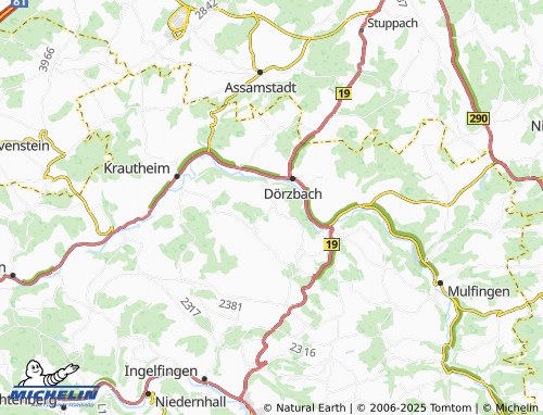 MICHELIN-Landkarte Meßbach - ViaMichelin