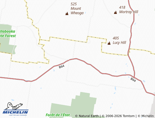 Mapa MICHELIN Piney Range - ViaMichelin