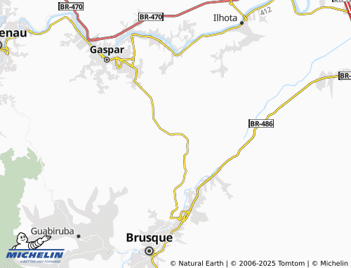 MICHELIN Barracão map - ViaMichelin