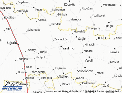 MICHELIN Yardımcı map - ViaMichelin