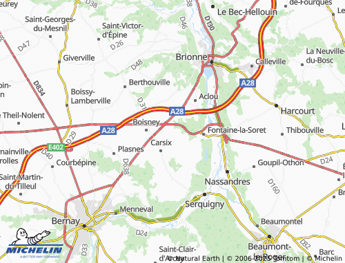 MICHELIN-Landkarte Aucourt - ViaMichelin