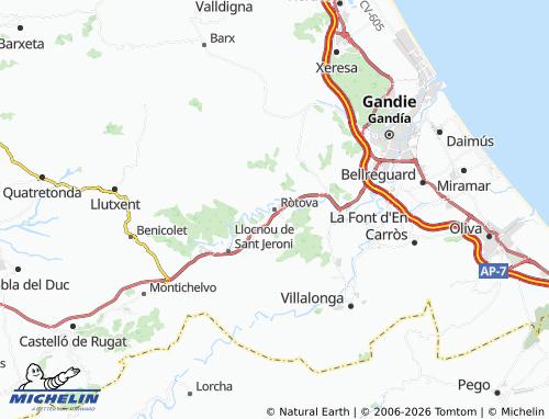 Mappa MICHELIN Ròtova - ViaMichelin