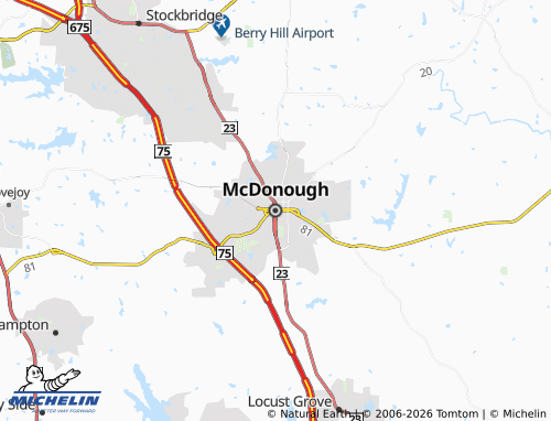 Mapa MICHELIN McDonough - ViaMichelin