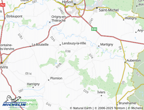 MICHELIN La Cour des Beauchés map - ViaMichelin