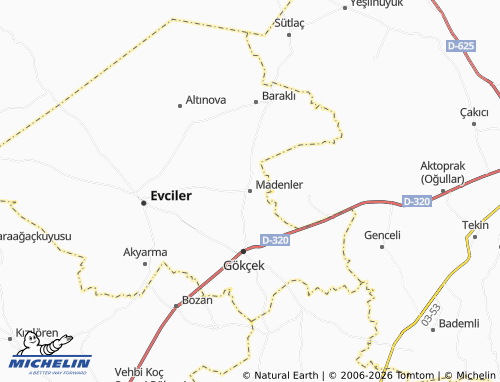 MICHELIN Madenler map - ViaMichelin