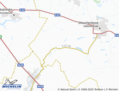 MICHELIN Bohodarivka map - ViaMichelin