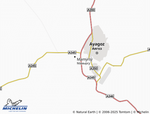 MICHELIN Mamyrsu map - ViaMichelin