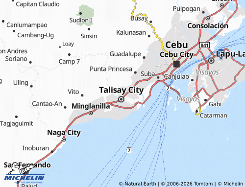 MICHELIN Bulacao map - ViaMichelin