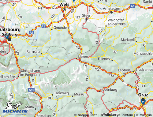 MICHELIN Liezen map - ViaMichelin
