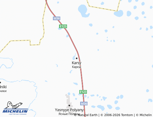 MICHELIN-Landkarte Karsy - ViaMichelin