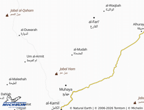 Carte MICHELIN al-Mudah - ViaMichelin