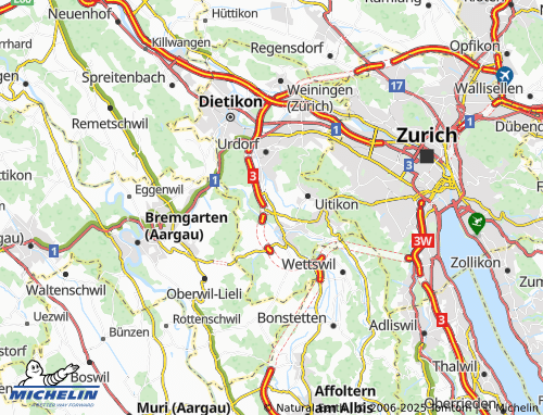 MICHELIN-Landkarte Ristet - ViaMichelin